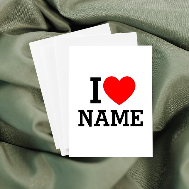I Heart Name Pocket Folder (Creator Uploaded)