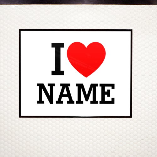 I Heart Name Poster