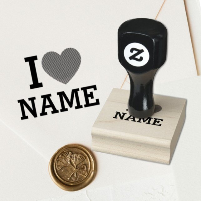 I Heart Name Rubber Stamp (Creator Uploaded)