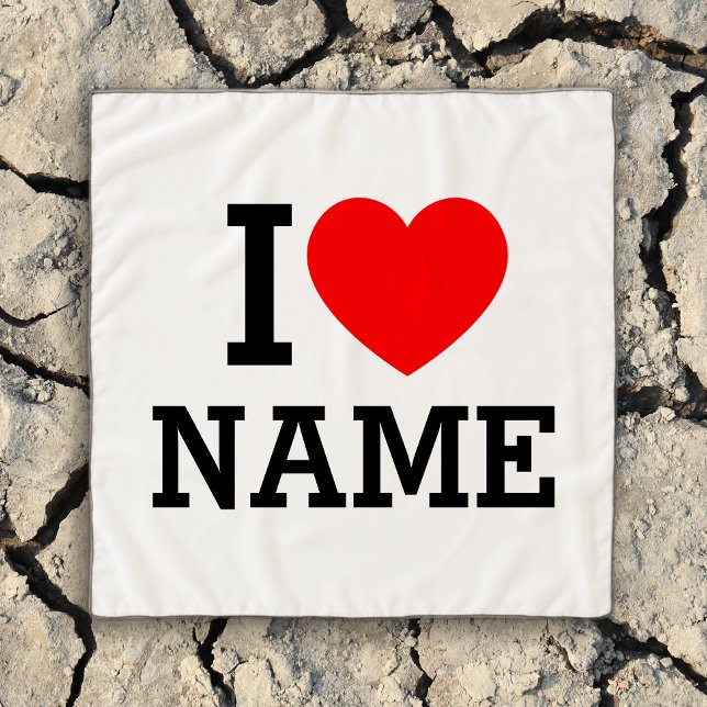 I Heart Name Scarf (Creator Uploaded)
