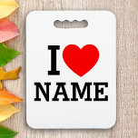 I Heart Name Seat Cushion<br><div class="desc">Write your desired Name or Text on the name Section.</div>