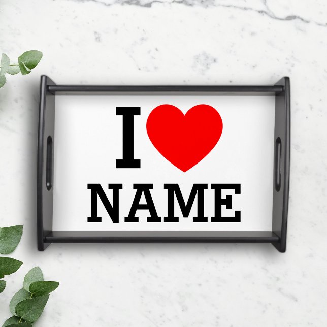 I Heart Name Serving Tray (Creator Uploaded)