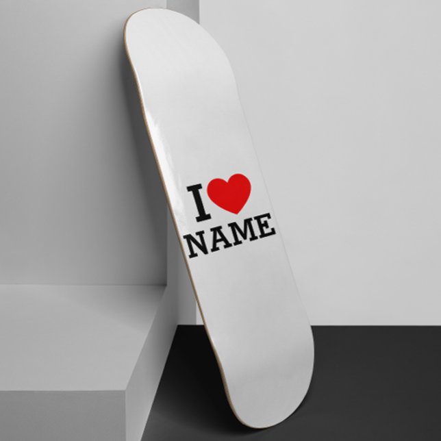 I Heart Name Skateboard (Creator Uploaded)
