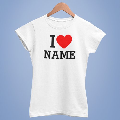 I Heart Name T_Shirt