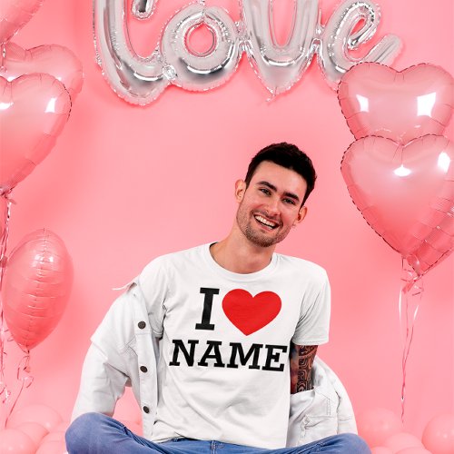 I Heart Name T_Shirt