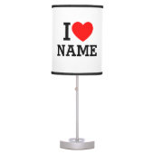 I Heart Name Table Lamp (Front)