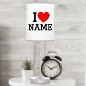 I Heart Name Table Lamp