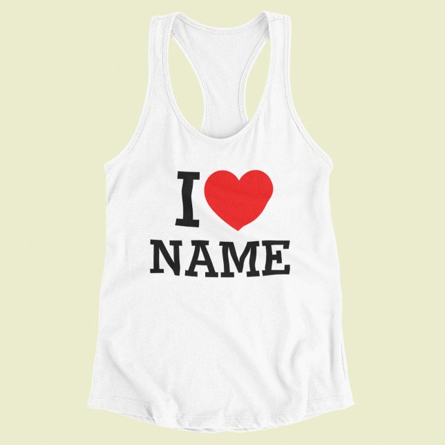 I Heart Name Tank Top (Creator Uploaded)
