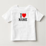 I Heart Name Toddler T-shirt