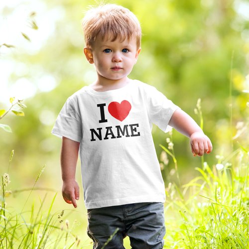 I Heart Name Toddler T_shirt