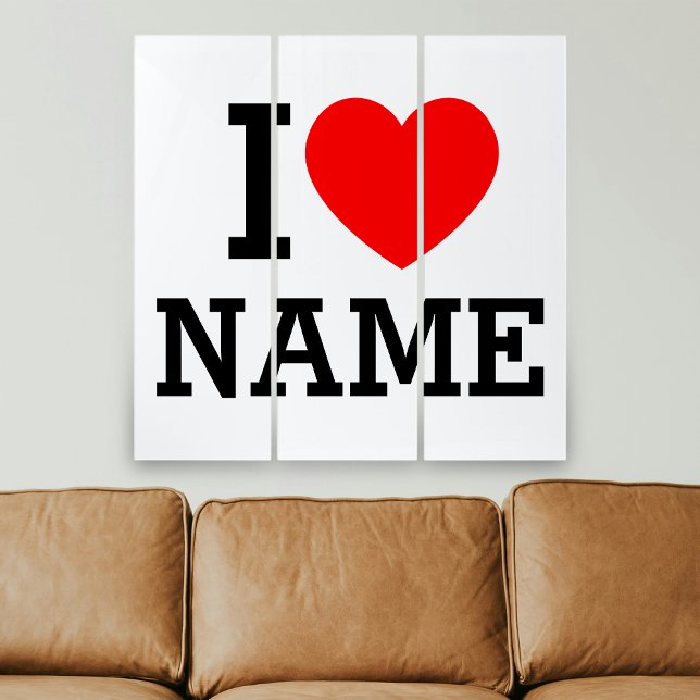 I Heart Name Triptych (Creator Uploaded)