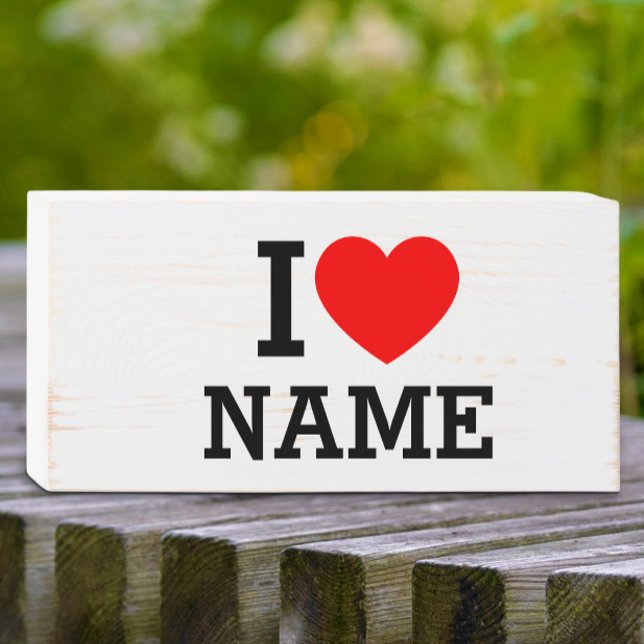 I Heart Name Wooden Box Sign (Creator Uploaded)