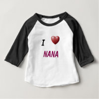 I HEART NANA  KIDS PLAY SHIRT