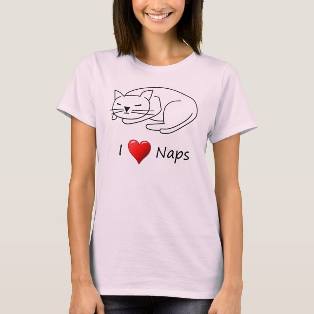 I Heart Naps T-Shirt (Front)