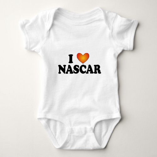 I heart NASCAR _ Lite Mult_Products Baby Bodysuit