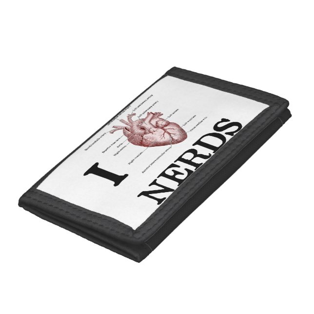 I Heart Nerds Tri-fold Wallet (Bottom)