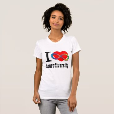 I Heart Neurodiversity Rainbow Infinity Shirt