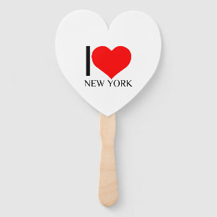 I HEART NEW YORK HAND FAN
