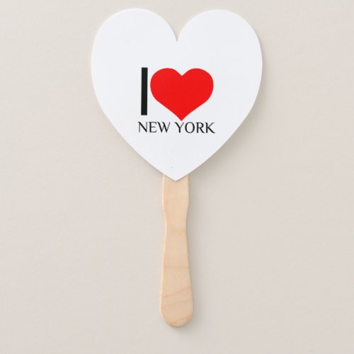 I HEART NEW YORK HAND FAN