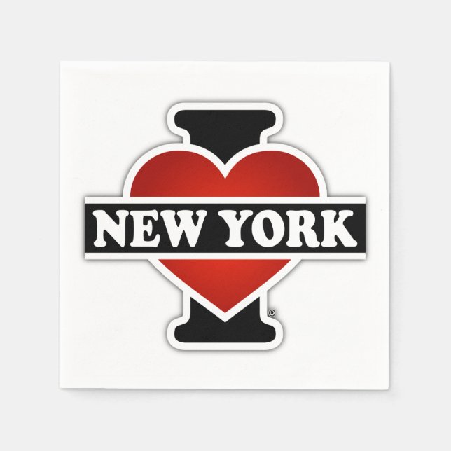 I Heart New York Paper Napkins (Front)