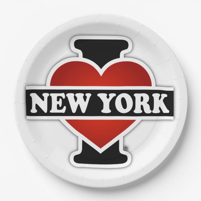 I Heart New York Paper Plates (Front)