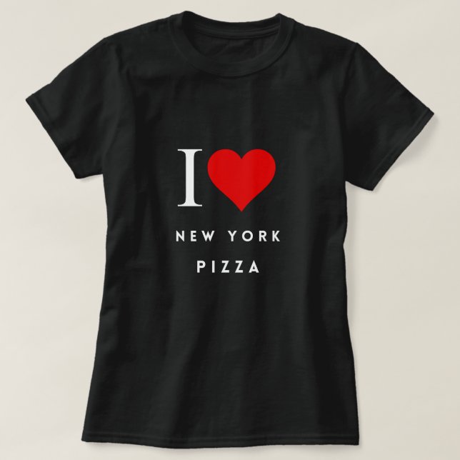 I Heart New York  Pizza blk Womens T-Shirt (Design Front)