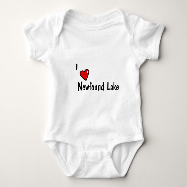 I Heart Newfound Lake Baby Bodysuit (Front)