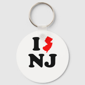 I Heart NJ Keychain
