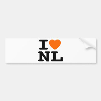 I heart NL Bumper Sticker