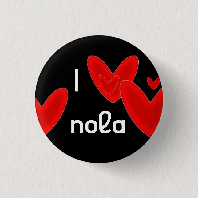 I heart nola button (Front)