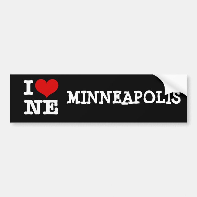 I Heart Northeast Minneapolis! Bumper Sticker (Front)
