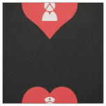 I Heart Nurse Uniforms Icon Fabric