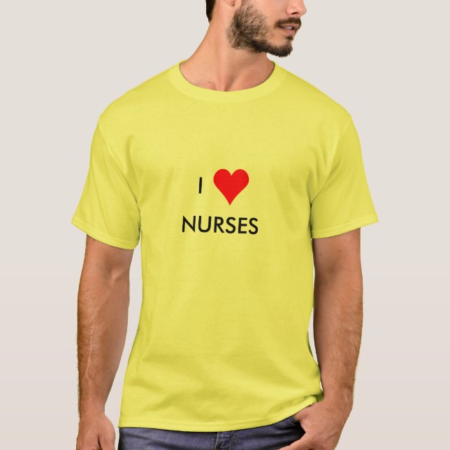 i heart nurses T-Shirt (Front)
