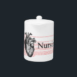 I Heart Nursing Teapot<br><div class="desc">graphic design</div>