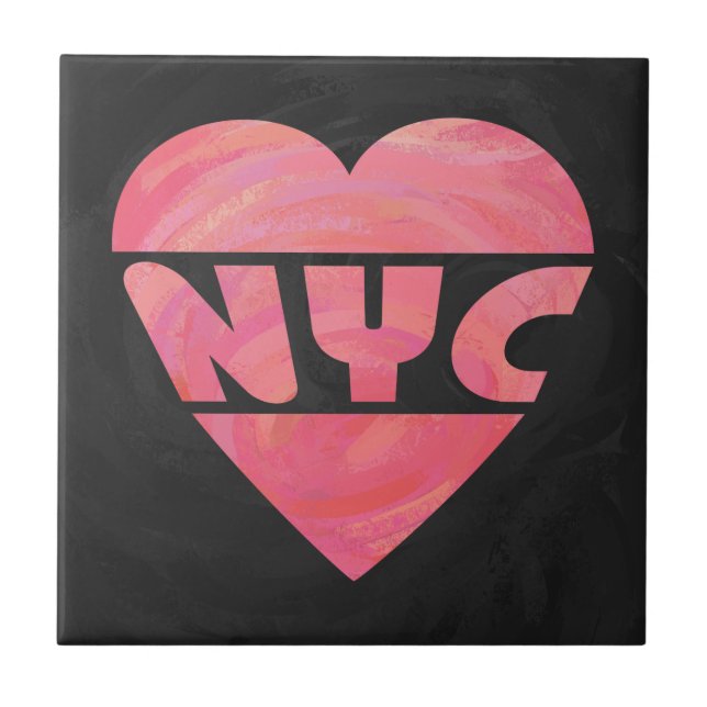 I Heart NYC Ceramic Tile (Front)