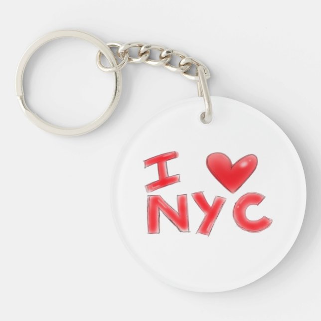 I Heart NYC Classic Keychain (Front)