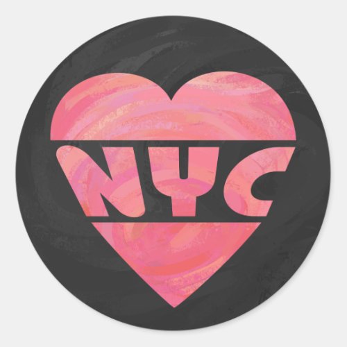 I Heart NYC Classic Round Sticker