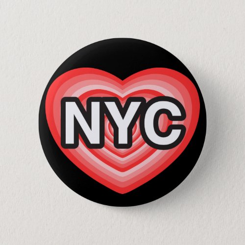 I heart NYC I love NYC New York City I heart NY Pinback Button