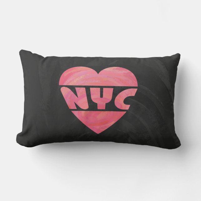 I Heart NYC Lumbar Pillow (Front)