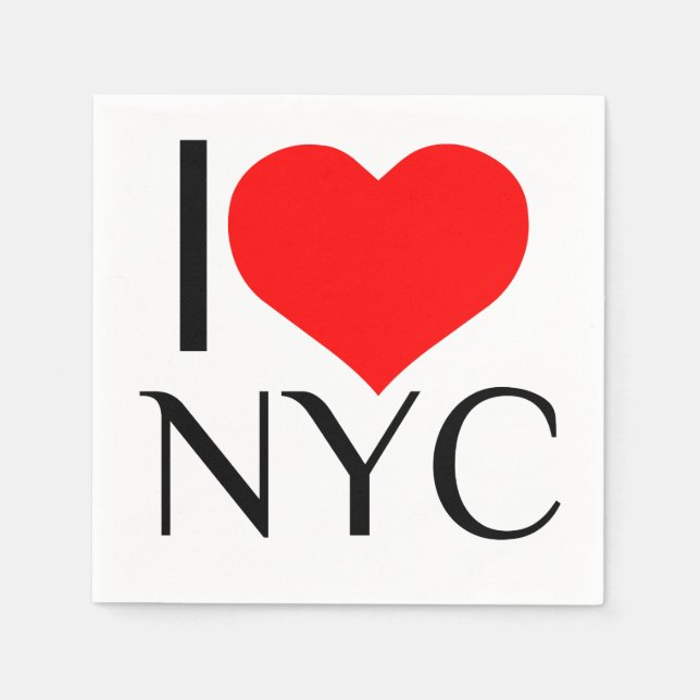 I HEART NYC NAPKINS (Front)