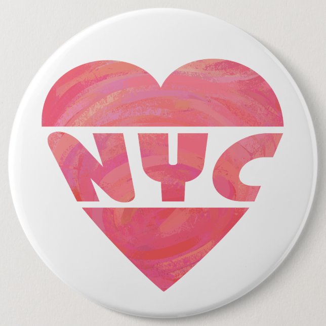 I Heart NYC Pinback Button (Front)