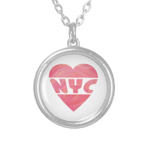 I Heart NYC Silver Plated Necklace