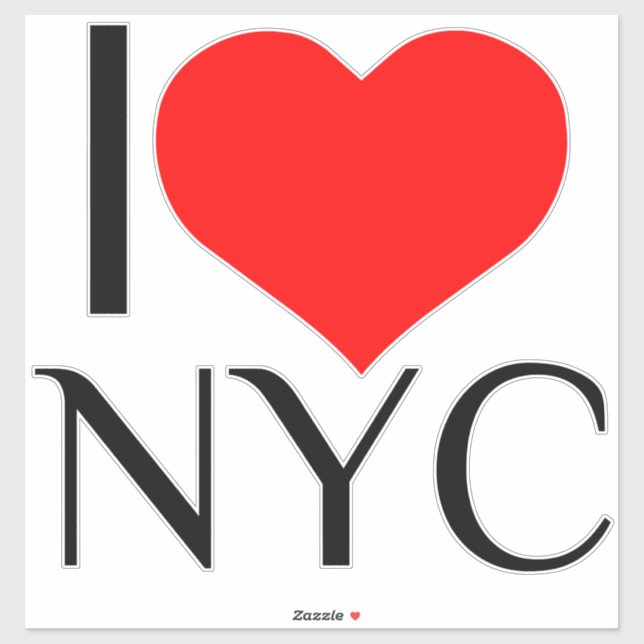 I HEART NYC STICKER (Sheet)