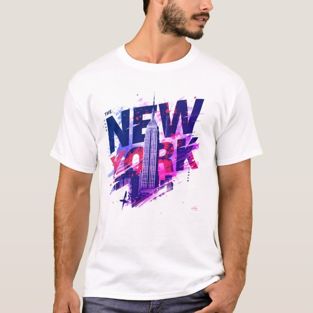 I Heart NYC" T-shirt - Casual New York City Urban  (Front)