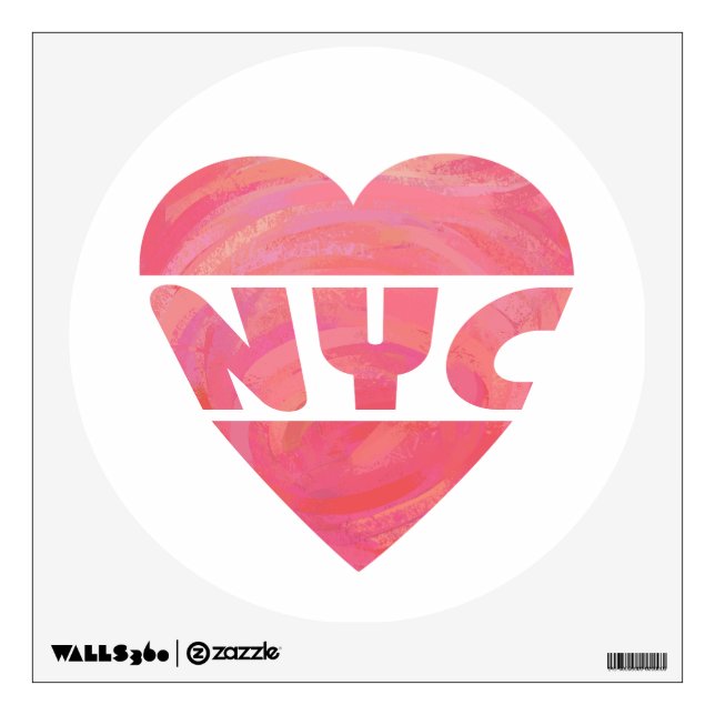 I Heart NYC Wall Sticker (Front)