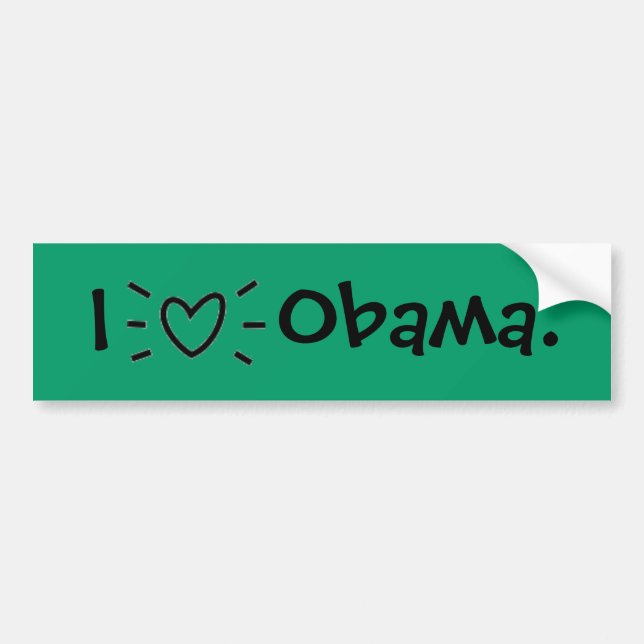 I "HEART" OBAMA! BUMPER STICKER (Front)