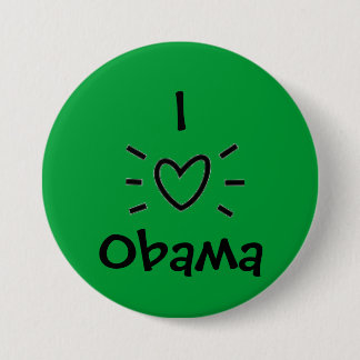 I "HEART" OBAMA! BUTTON