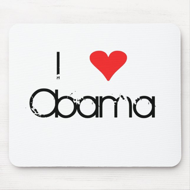 I Heart Obama Mousepad (Front)