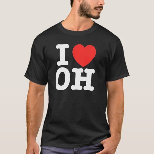 I Heart Ohio OH Love Pullover Hoodie
