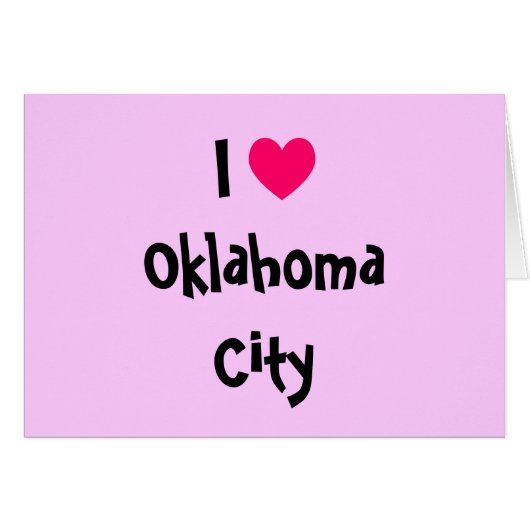 I Heart Oklahoma City Cards (Front Horizontal)